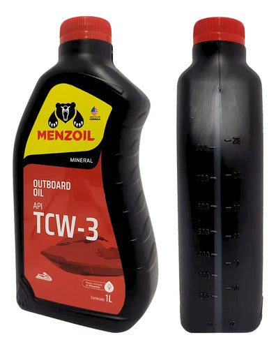 Óleo Menzoil Tcw3 Motor De Popa Barco Lancha 2 Tempos 3 L