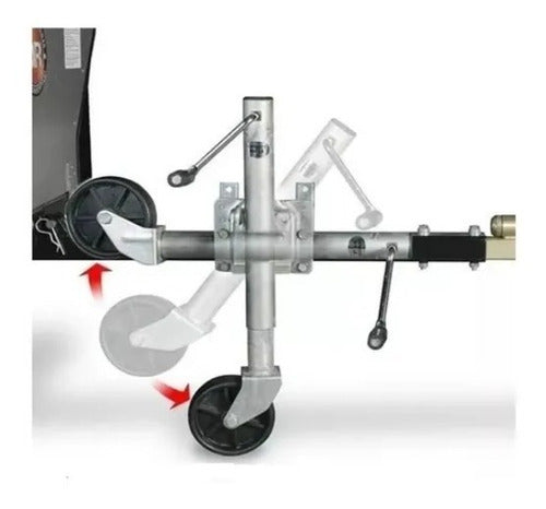 Pedestal Carretinha Reboque Barco 450 Kg Escamoteável