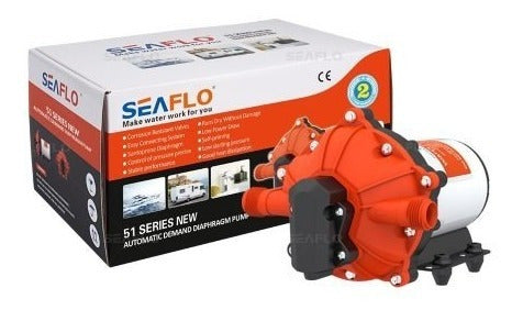 Bomba de Pressurização 5,5 GPM 12V 20L/MIN 5,5A 60PSI 51S Seaflo