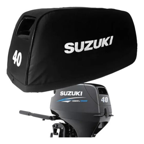Capa Capô Motor De Popa Suzuki 40 Hp Moderno Até 2012